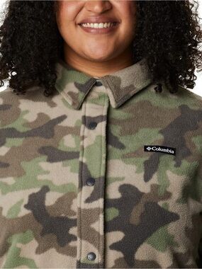 Columbia Camo fleece shirt jacket
